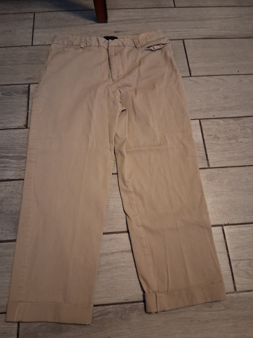 The Limited Beige Wide-Leg Capris